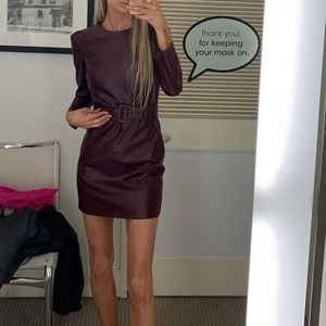 Lucy Paris Leather Dress